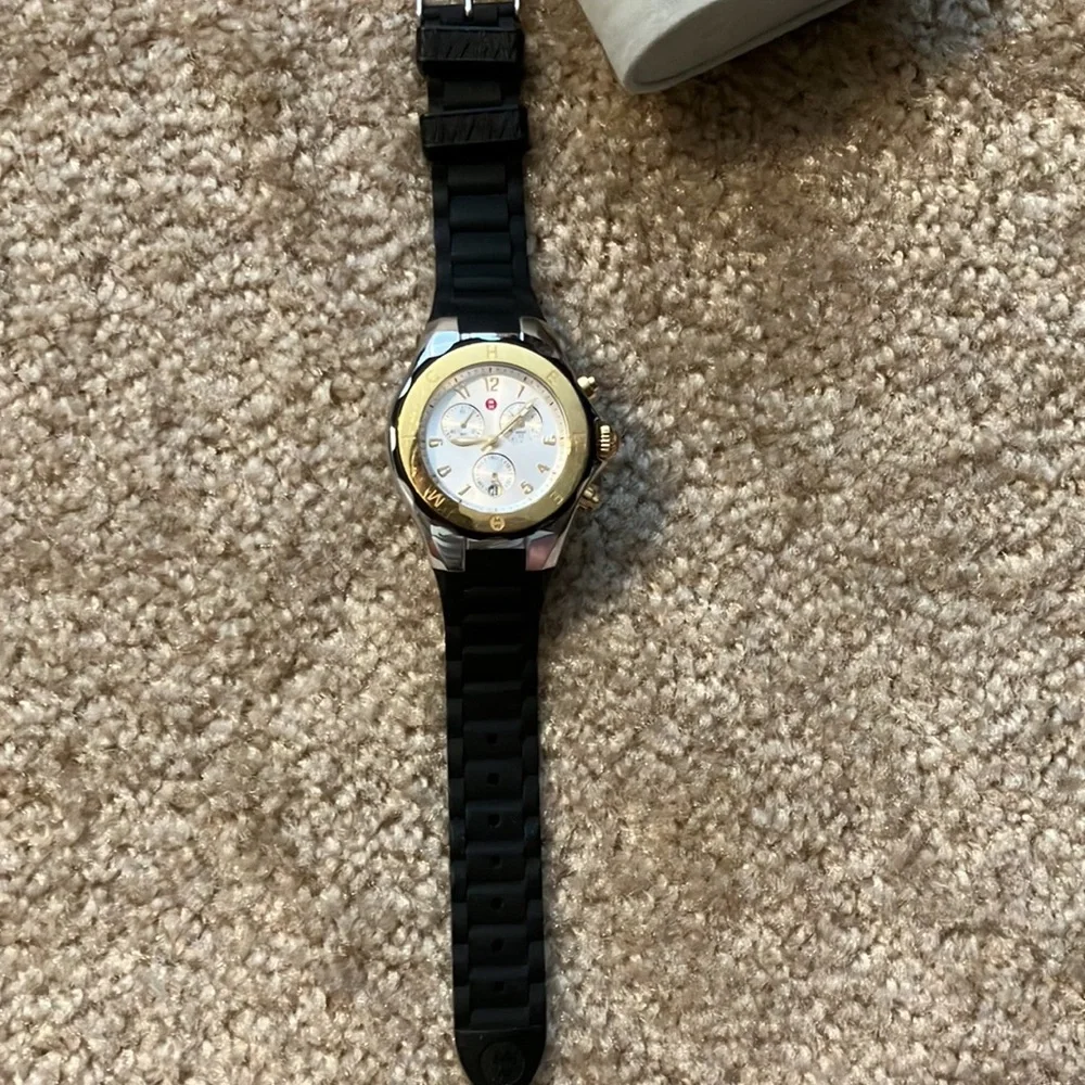 Black Michele Watch LNWOT - Picture 2 of 4